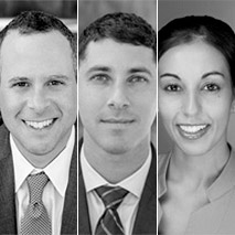 Keith Cohen, Ryan Goldstein and Nora Ahmed